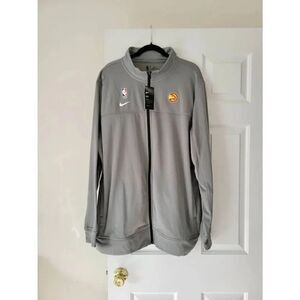 Nike NBA Atlanta Hawks Dri-Fit Showtime Gray Jacket Size XL Tall AV1671-010